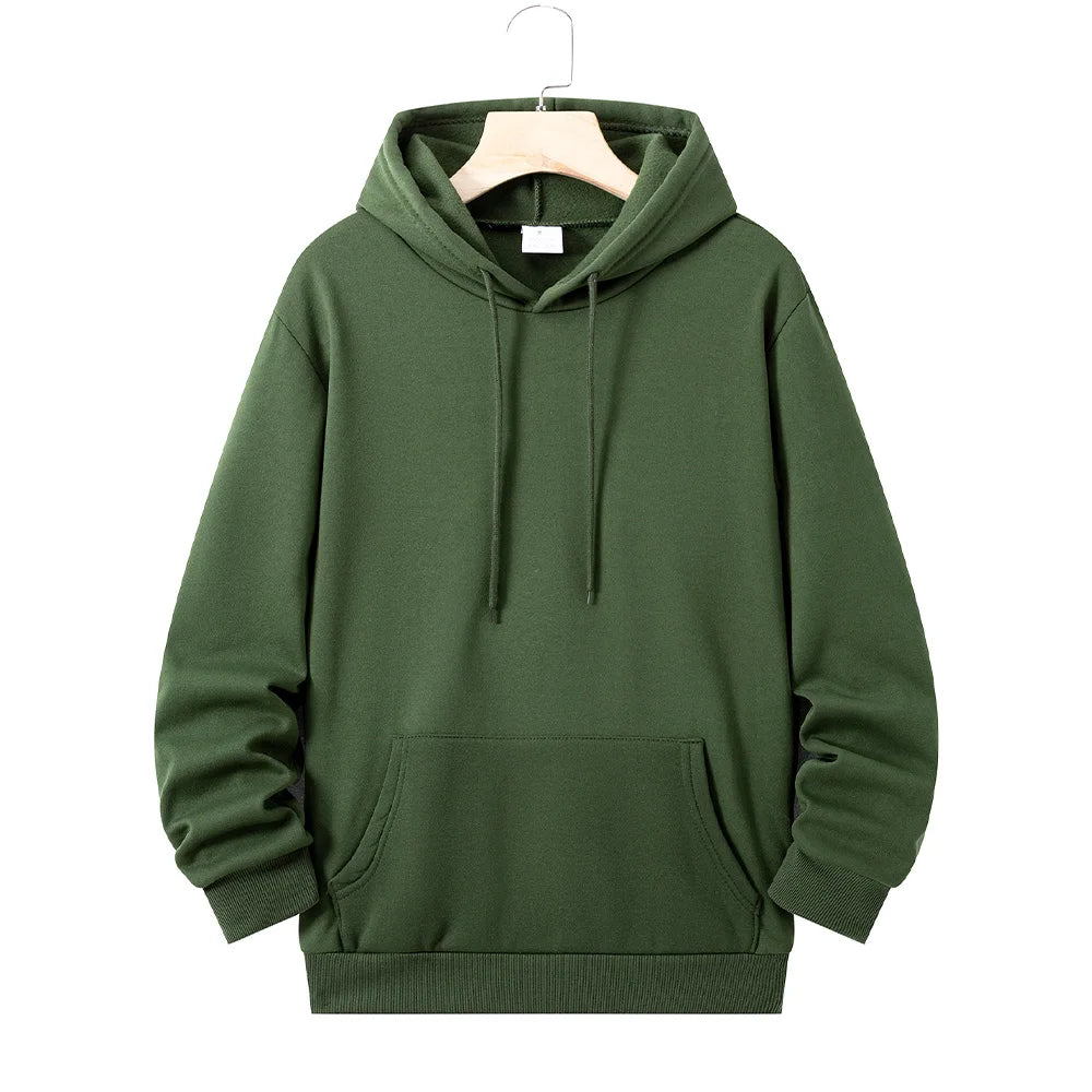 Men's Women's Hoodies Casual Hoodies Sweatshirts Spring Autumn Thick Long Sleeve Tops Men Solid Color Hoodie Sweatshirt Male