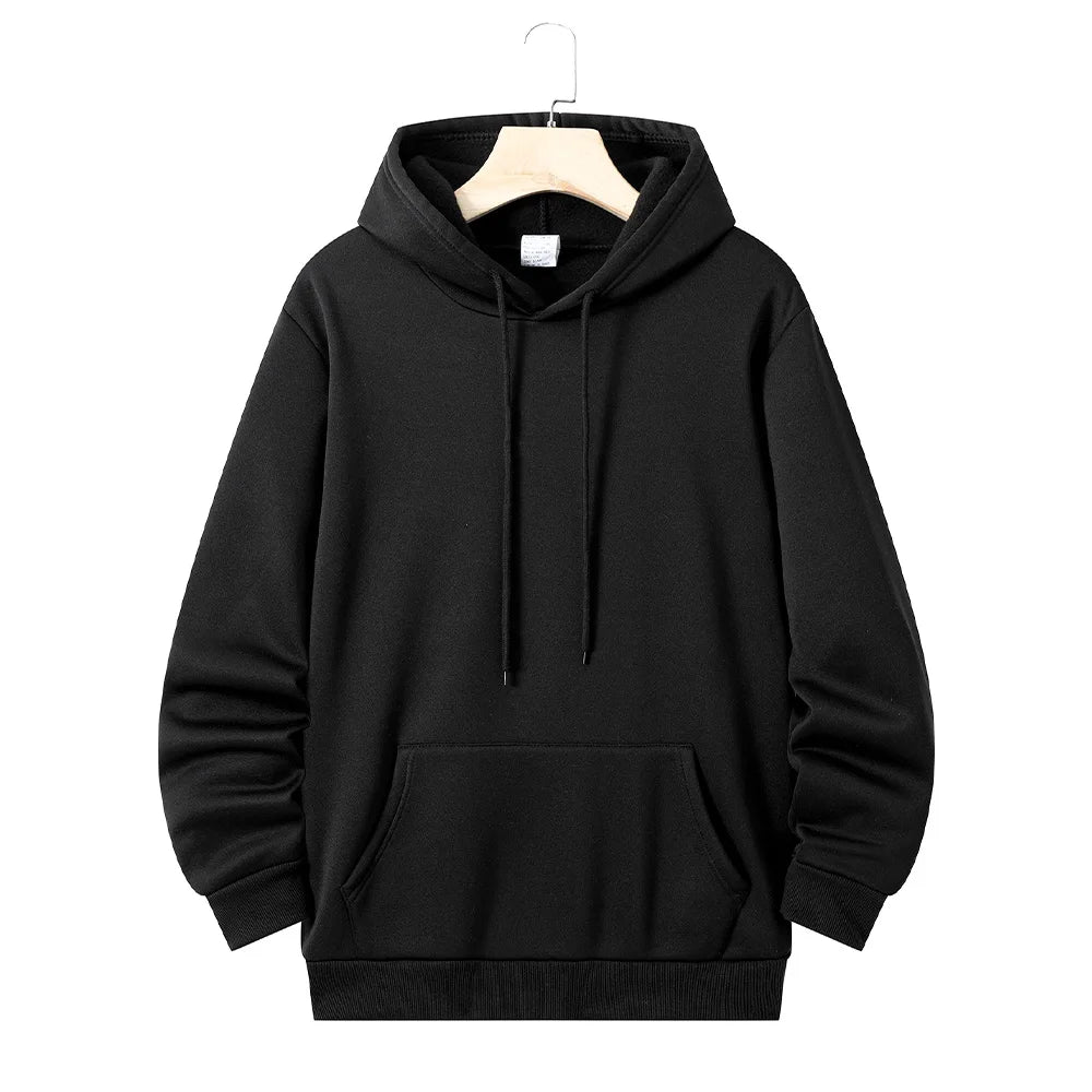 Men's Women's Hoodies Casual Hoodies Sweatshirts Spring Autumn Thick Long Sleeve Tops Men Solid Color Hoodie Sweatshirt Male