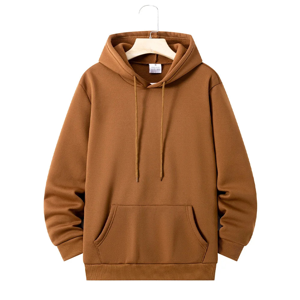 Men's Women's Hoodies Casual Hoodies Sweatshirts Spring Autumn Thick Long Sleeve Tops Men Solid Color Hoodie Sweatshirt Male