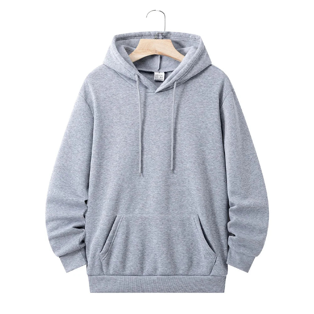 Men's Women's Hoodies Casual Hoodies Sweatshirts Spring Autumn Thick Long Sleeve Tops Men Solid Color Hoodie Sweatshirt Male