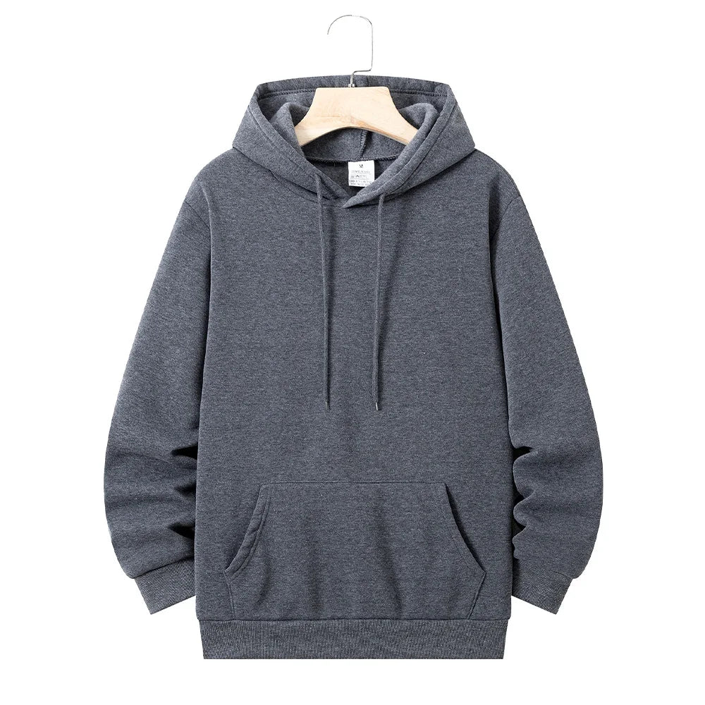 Men's Women's Hoodies Casual Hoodies Sweatshirts Spring Autumn Thick Long Sleeve Tops Men Solid Color Hoodie Sweatshirt Male